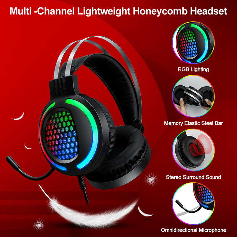 Keyboard Mouse Earphone Ear Pads Covers Suit Luminous Game Computer